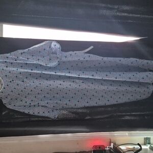 Blue Patterned Hospital Gown